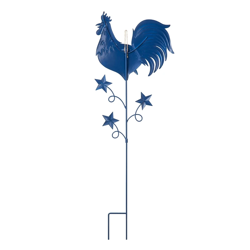 Glitzhome® 35.7" Patriotic Rooster Yard Stake