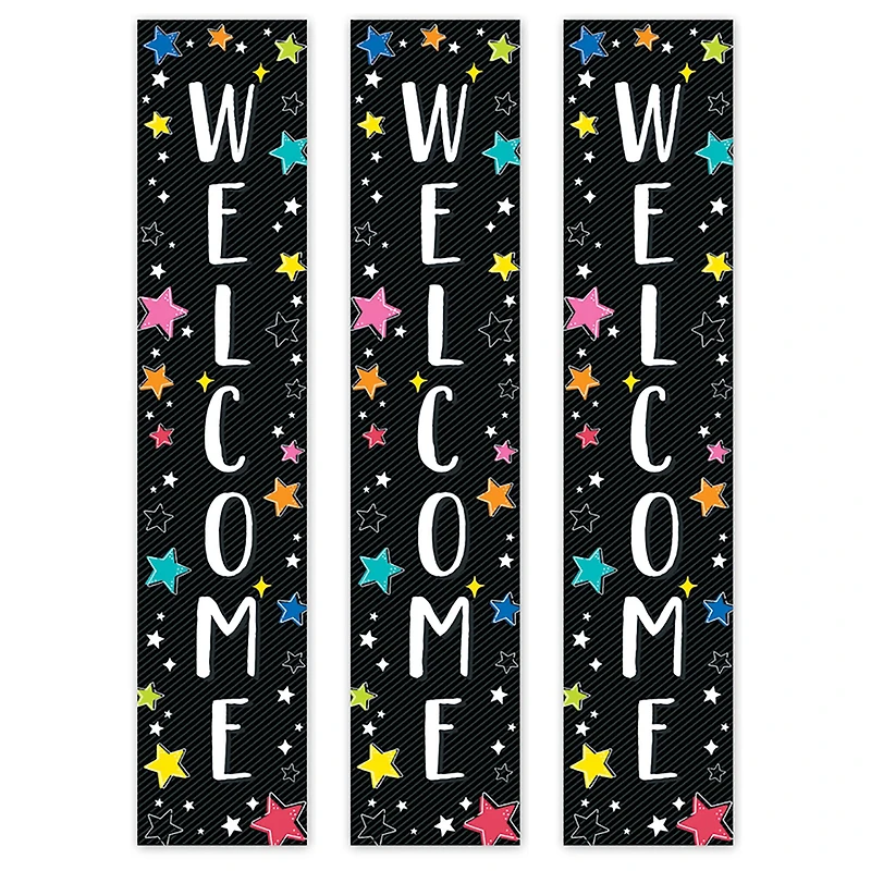 Creative Teaching Press® Star Bright Welcome Banner, 8" x 39", Pack of 3