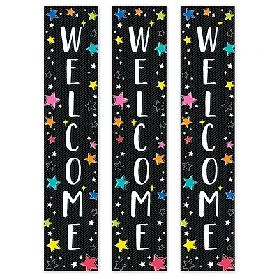 Creative Teaching Press® Star Bright Welcome Banner, 8" x 39", Pack of 3