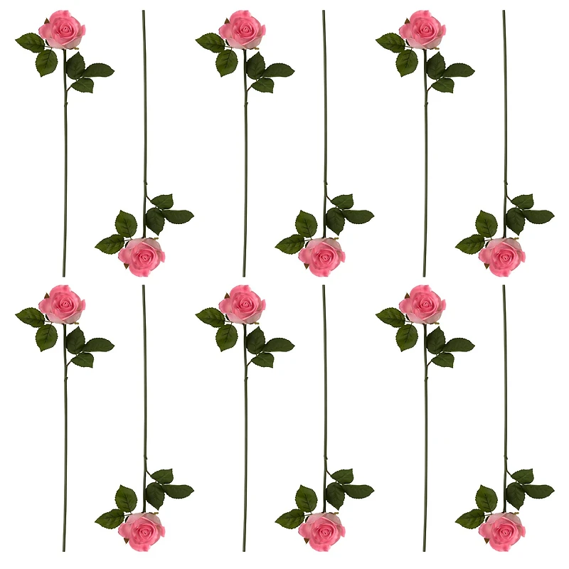 12 Pack: Light Pink Faux Rose by Ashland®