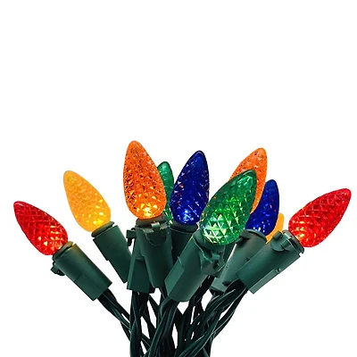 20ct. Multicolor LED Vintage-Style String Lights on Green Wire by Ashland®