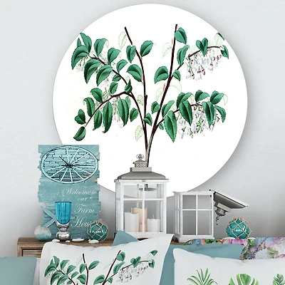 Designart - Vintage Green Leaves Plants I
