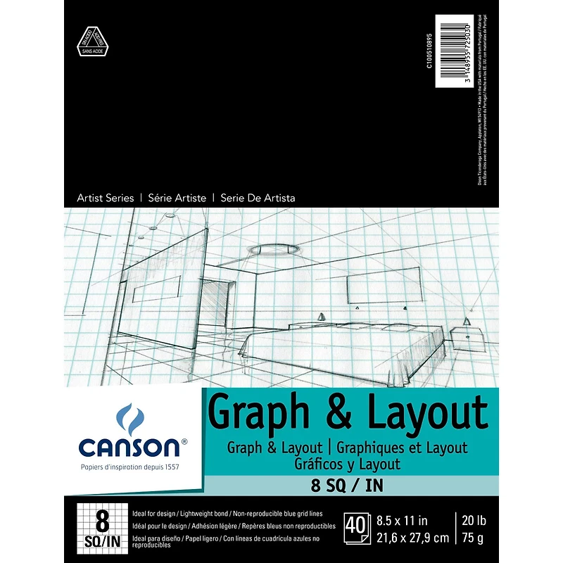 Canson® Artist Series Graph & Layout Paper Pad