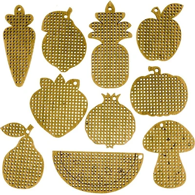 Wonderland Crafts Fruits & Vegetables Embroidery Blanks Set
