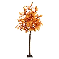 7ft. Pre-Lit Autumn Maple Artificial Fall Tree with 450 Warm White LED Lights