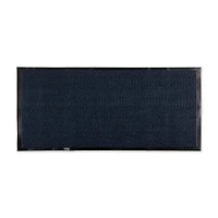 DII® Blue & Black Walk Off Utility Runner Doormat, 22" x 60"