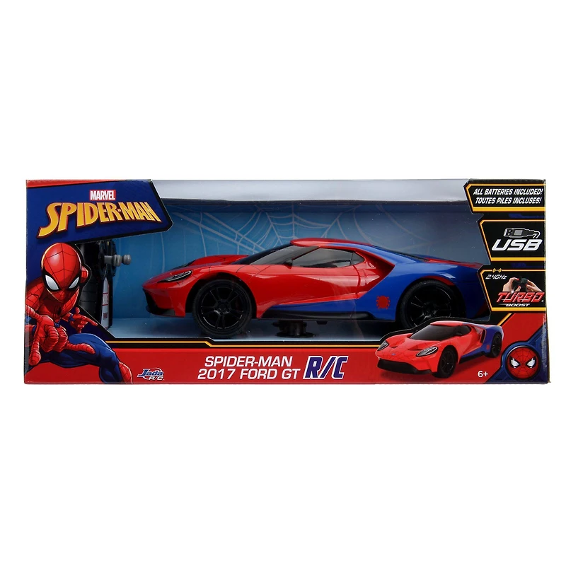 Jada Toys® Hollywood Rides Spiderman Remote-Control Ford GT Toy