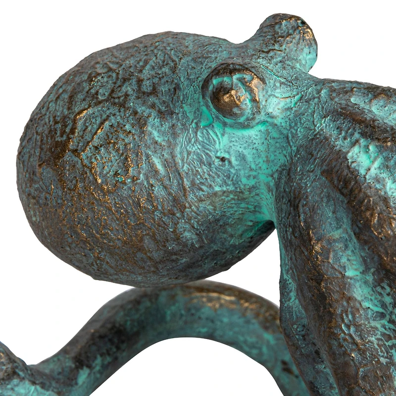 Hello Honey® 12.5" Teal Verdigris Octopus Tabletop Décor
