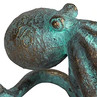 Hello Honey® 12.5" Teal Verdigris Octopus Tabletop Décor