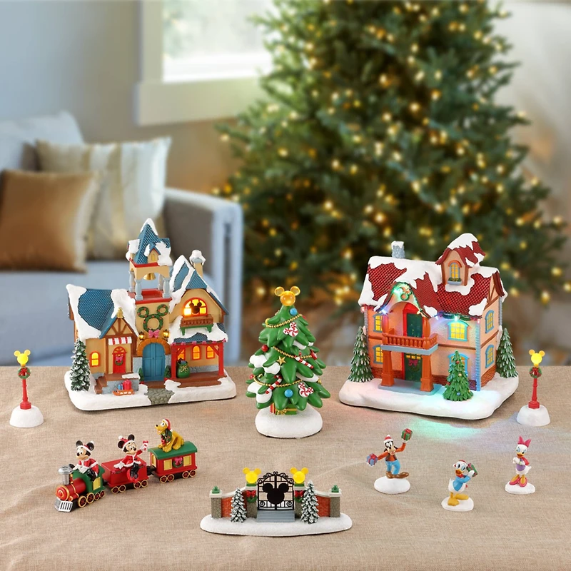 Disney® Mickey & Friends Lighted Christmas Village, 12ct.