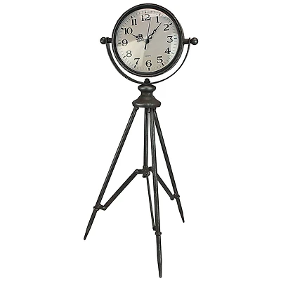 23" Verne Tripod Timepiece Tabletop Clock