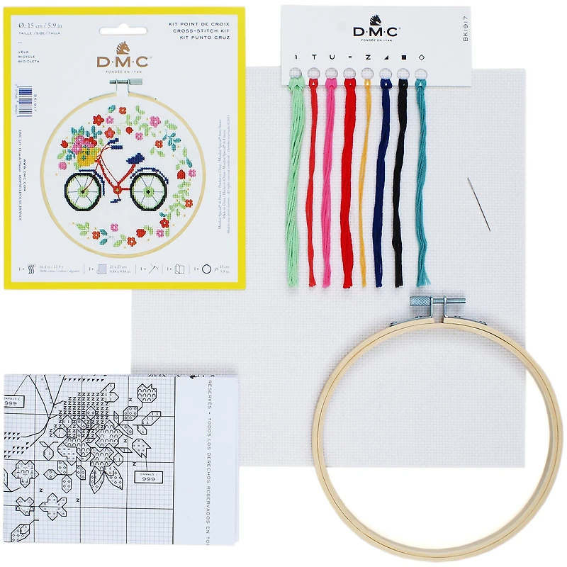 DMC® Bicycle Cross Stitch Kit