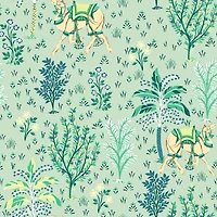 NuWallpaper PrintFresh Avocado Camel's Courtyard Peel & Stick Wallpaper