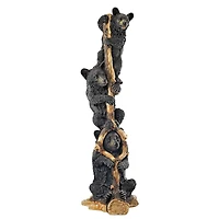 Design Toscano 45.5" Black Bear Cubs Up a Tree Statue