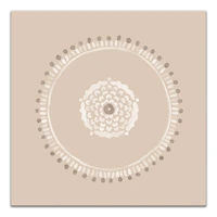 Neutral Medallion Dots 20" x 20" Canvas Wall Art