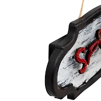 20.5" Red & Gray Animated Spooky Halloween Sign