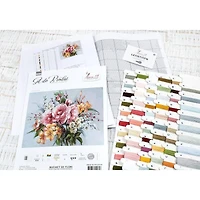 Luca-s Flower Bouquet Counted Cross Stitch Kit