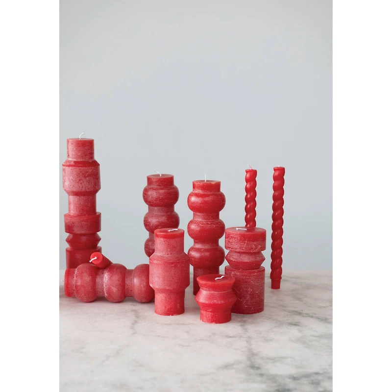 Hello Honey® 3" Red Unscented Totem Pillar Candle
