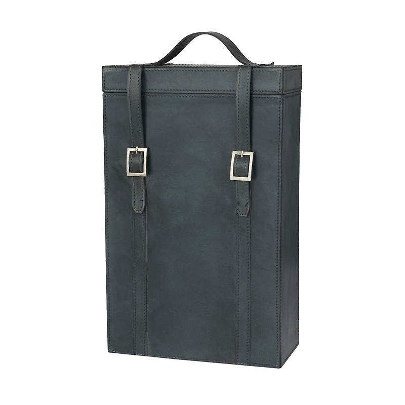 Blue Modern Wine Holder, 9" x 5" x 16"