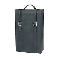 Blue Modern Wine Holder, 9" x 5" x 16"