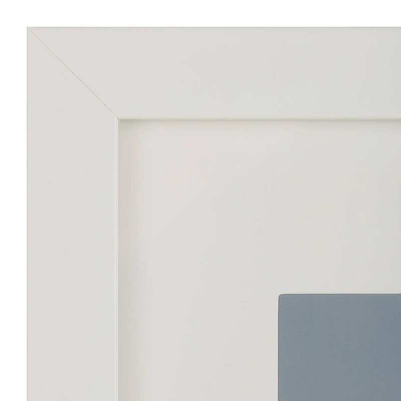Aspect White Narrow Frame With Mat by Studio Décor