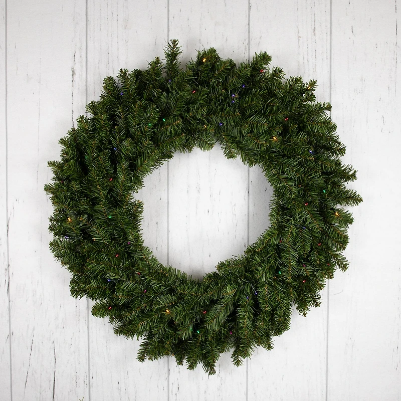 30" LED Canadian Pine Artificial Christmas Wreath