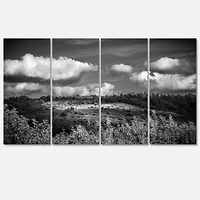 Designart - Green Hills under Cloudy Sky