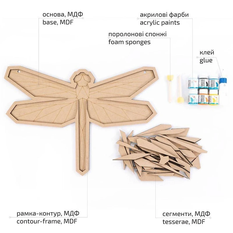 Rosa Talent Dragonfly Painting Your Puzzle Mosaic Art Kit