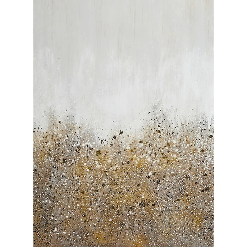 CosmoLiving by Cosmopolitan Gold Contemporary Abstract Wall Art Set