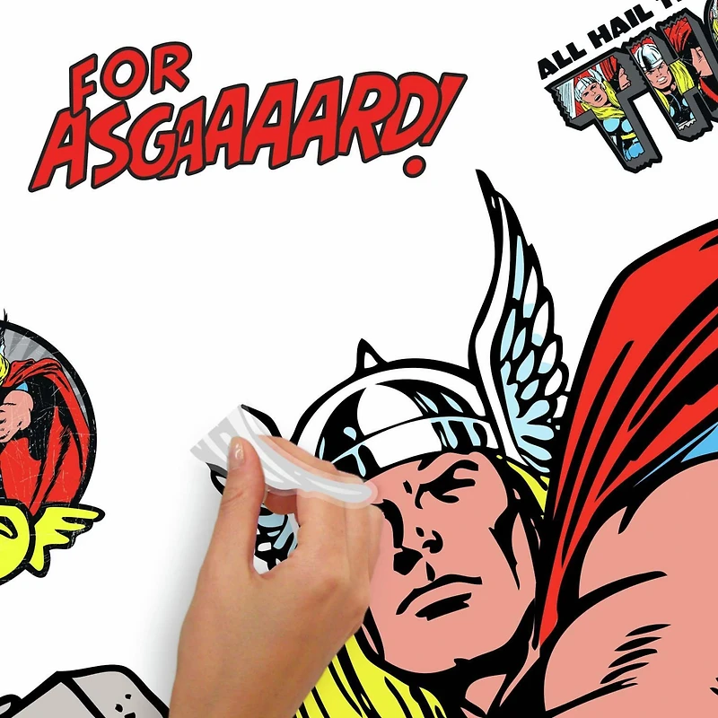 RoomMates Marvel Classic Thor Comic Peel & Stick Giant Wall Decal