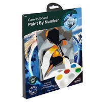 BBC Earth Canvas Board Penguin Paint by Number