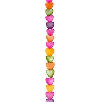 Dyed Shell Heart Beads by Bead Landing™