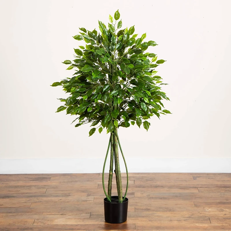 4.5ft. UV Resistant Artificial Ficus Tree (Indoor/Outdoor)
