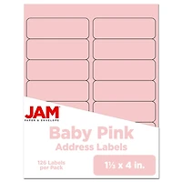 JAM Paper 1.3" x 4" Address Labels