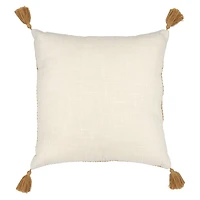 17" Tan Raffia Accent Pillow by Ashland®