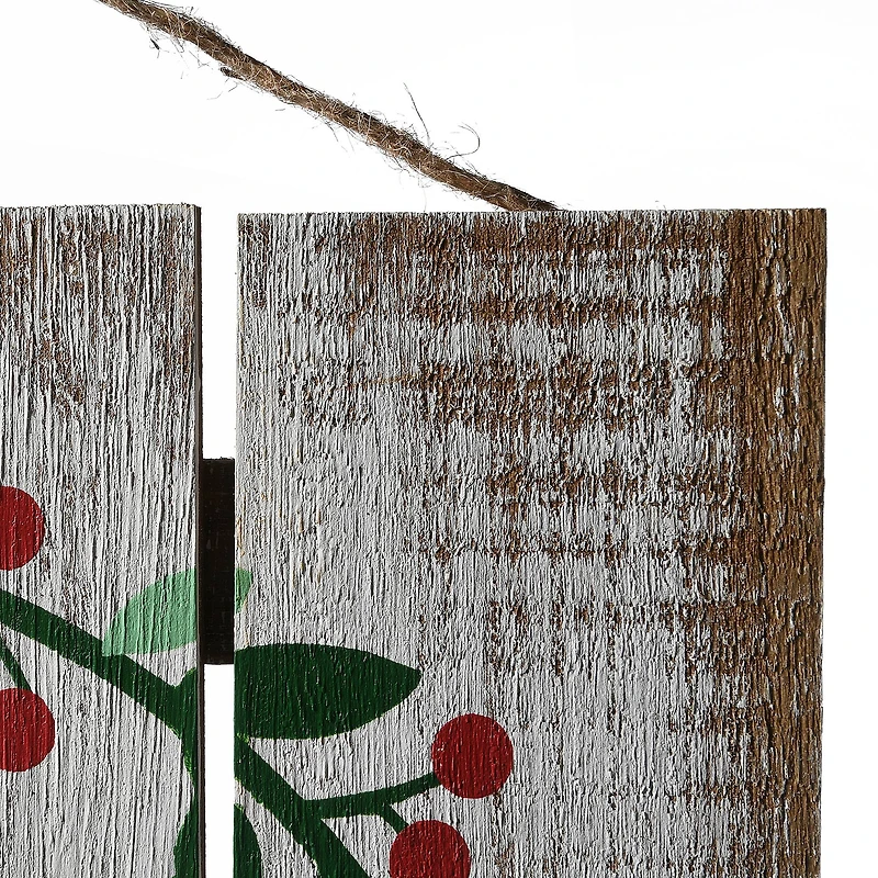 13" Merry & Bright Christmas Holiday Wall Sign