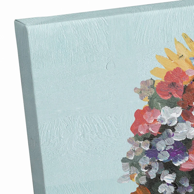 Floral Bathtub Canvas Wall Art