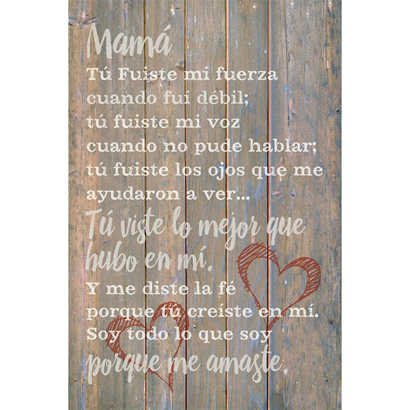 Mamá Tú Fuiste: Mom Wall Plaque