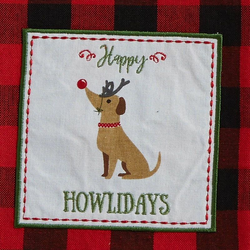 DII® Christmas Puppy Embellished Dishtowel Set