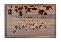 Good Things Come from Gratitude 17" x 11" Walnut Cutting Board
