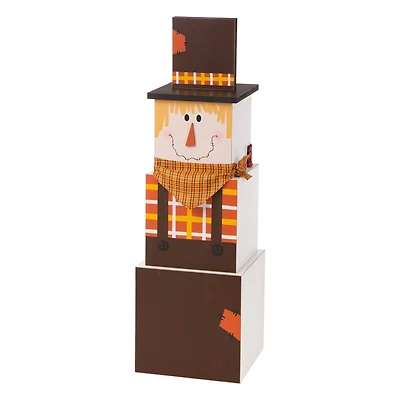 Glitzhome® 36" Double-Sided Snowman & Scarecrow Porch Décor