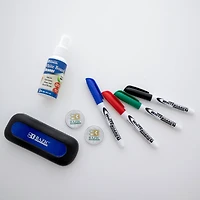 Bazic® 24" x 36" Aluminum Frame Magnetic Dry Erase Board Value Pack