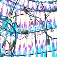 48" Iridescent Deer with Cool White LED Lights