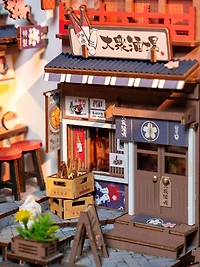 Rolife® Sakura Wine Alley DIY Book Nook Shelf Insert Kit