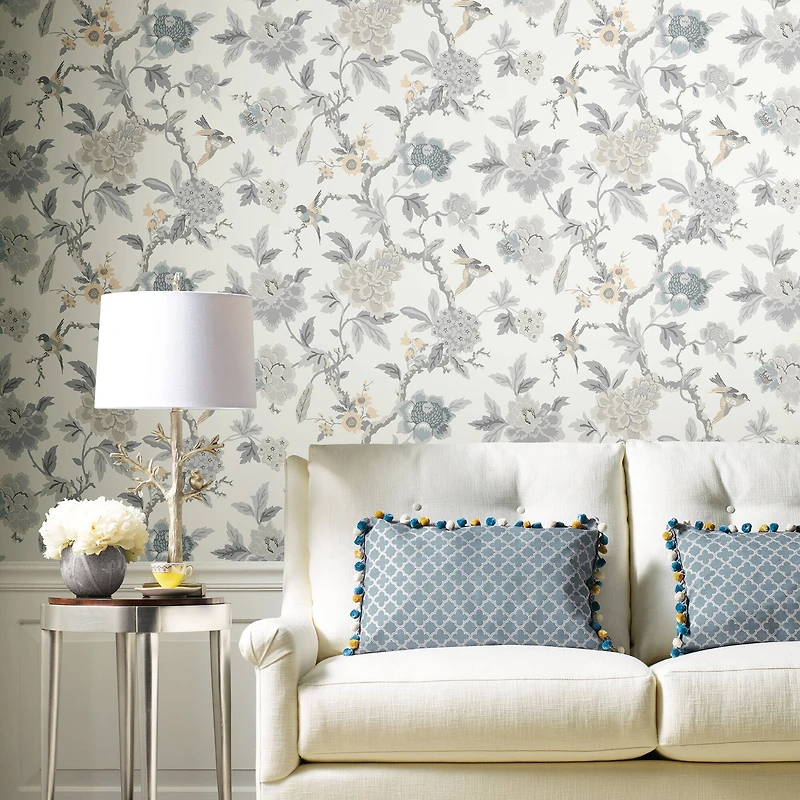 RoomMates Gray & Taupe Gray Candid Moments Peel & Stick Wallpaper