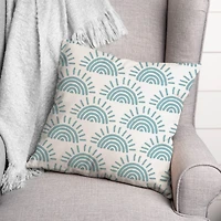 Sun Pattern Throw Pillow