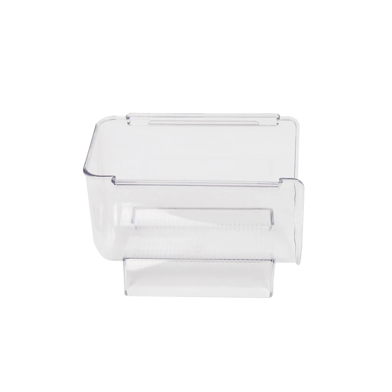 Mind Reader Clear Large 2 Liter Bottle Stackable Refrigerator Bin Storage Set