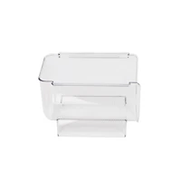 Mind Reader Clear Large 2 Liter Bottle Stackable Refrigerator Bin Storage Set