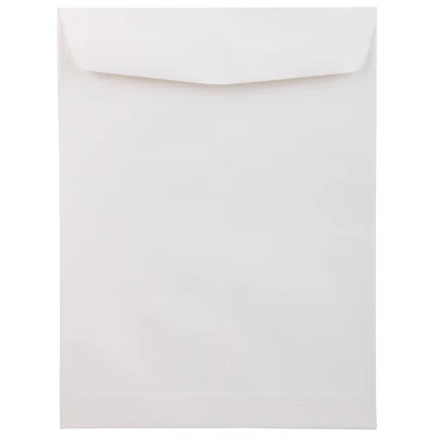 JAM Paper 9" x 12" Neenah Classic Linen Solar White Booklet Envelopes, 25ct.
