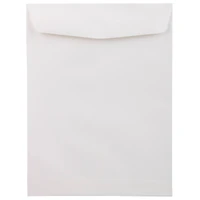 JAM Paper 9" x 12" Neenah Classic Linen Solar White Booklet Envelopes, 25ct.